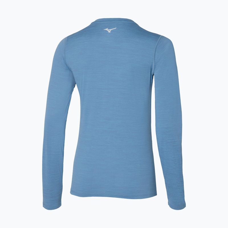 Damen Langarm Mizuno Impulse Core Tee parisian blau 2