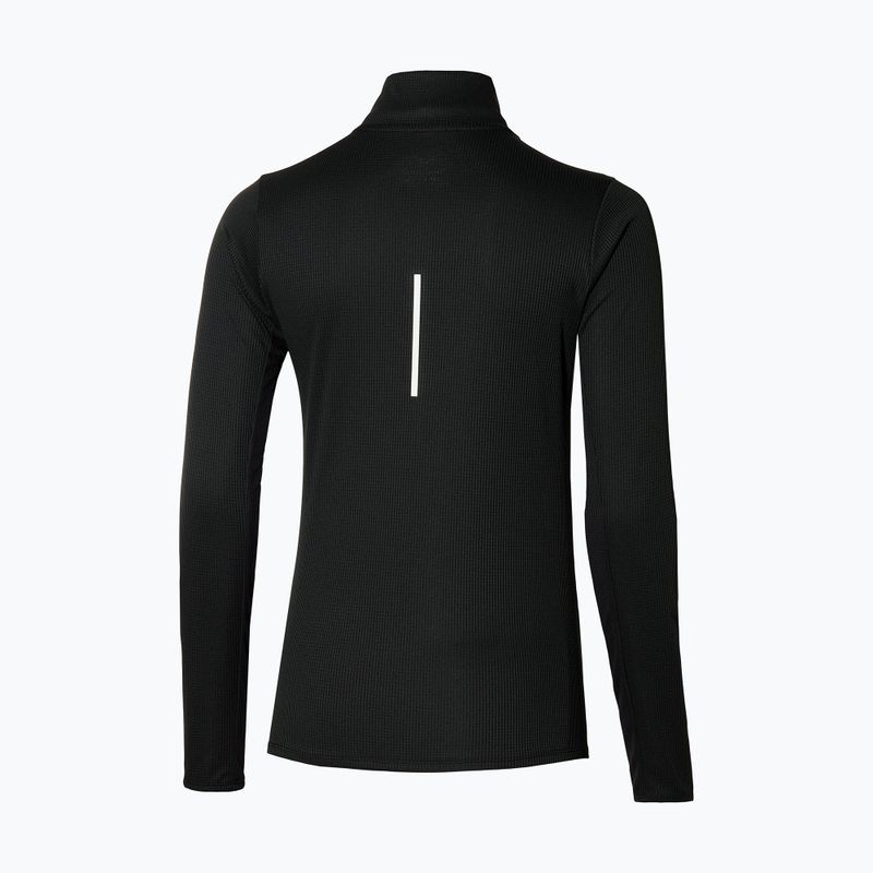 Damen-Langarmshirt Mizuno Dryaeroflow LS Half Zip schwarz 2