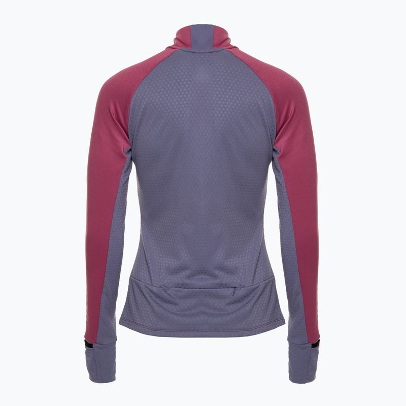 Damen Laufsweatshirt Mizuno Warmalite Half Zip violett quartz 2