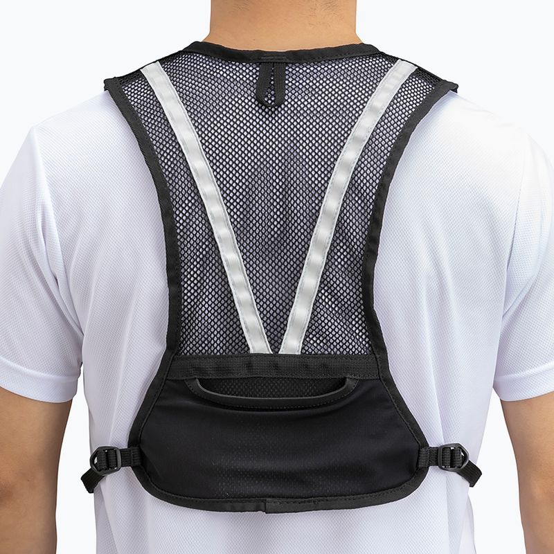 Mizuno Mesh Backpack NR Laufweste schwarz/hellgrau 2