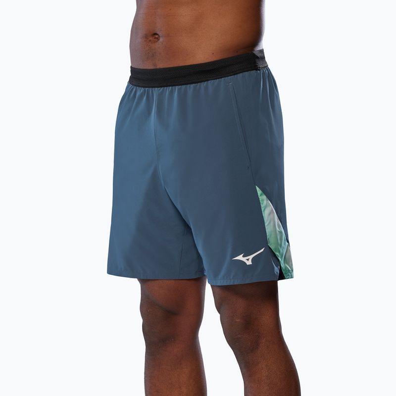 Shorts Herren Mizuno Frontier 8 in Amplify vintage indigo