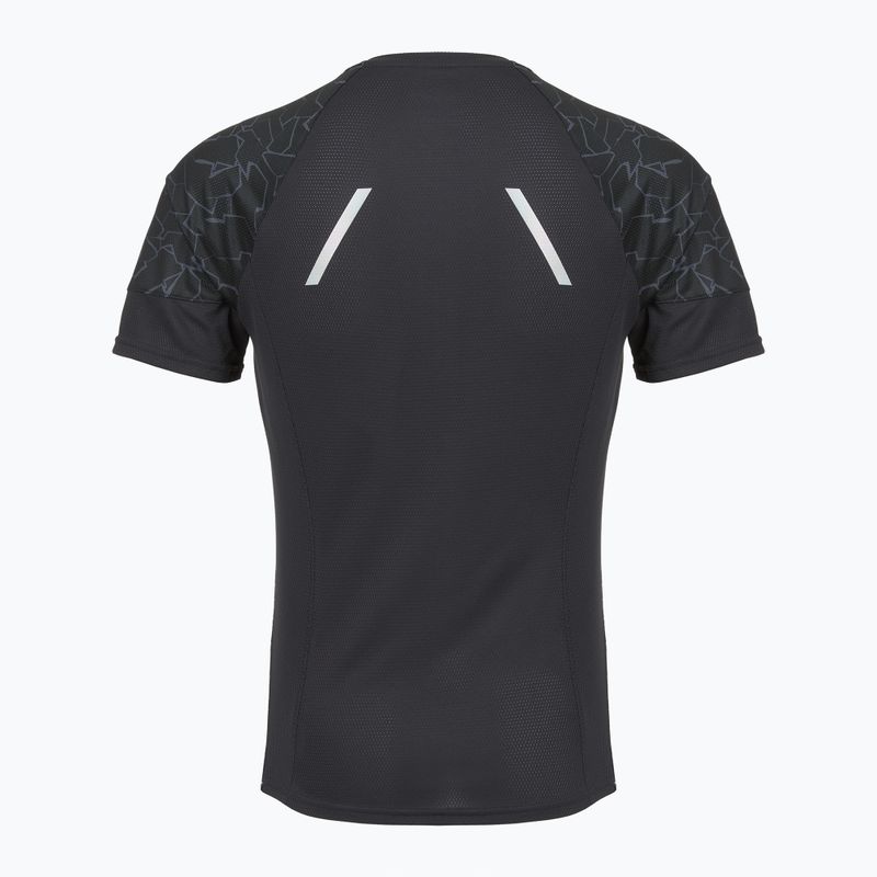 Herren Mizuno Graphic Trail Tee schwarzes Laufshirt 2