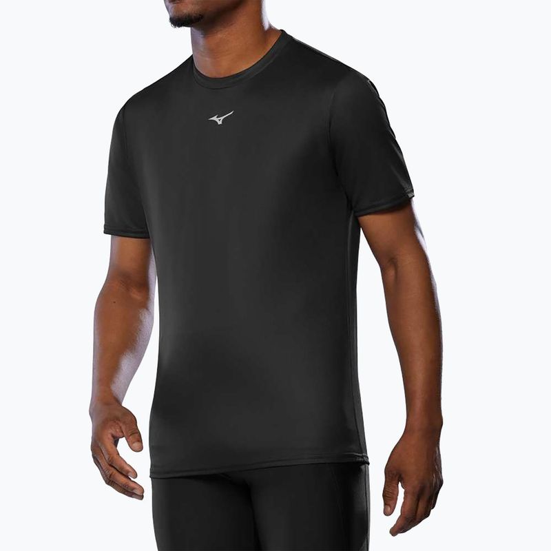 Herren Laufshirt Mizuno Core Graphic Tee schwarz oni