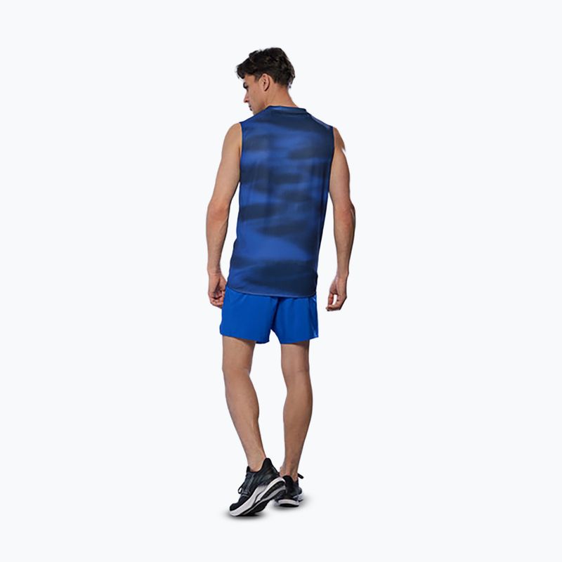 Herren Laufshirt Mizuno Core Graphic Ärmellos reflex blau 4