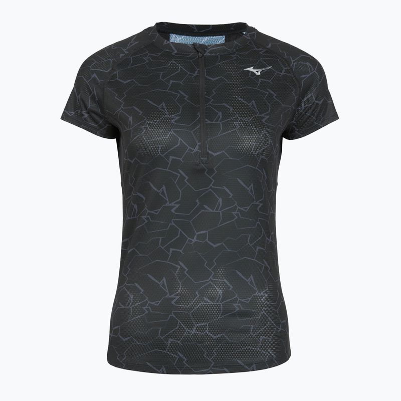 Damen Laufshirt Mizuno Graphic Trail Tee schwarz