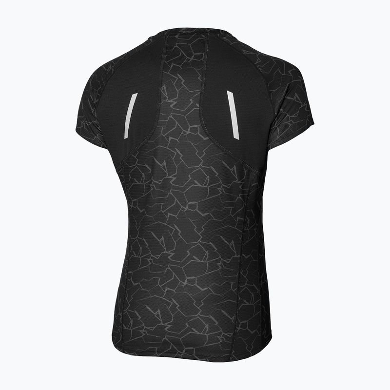 Damen Laufshirt Mizuno Graphic Trail Tee schwarz 2