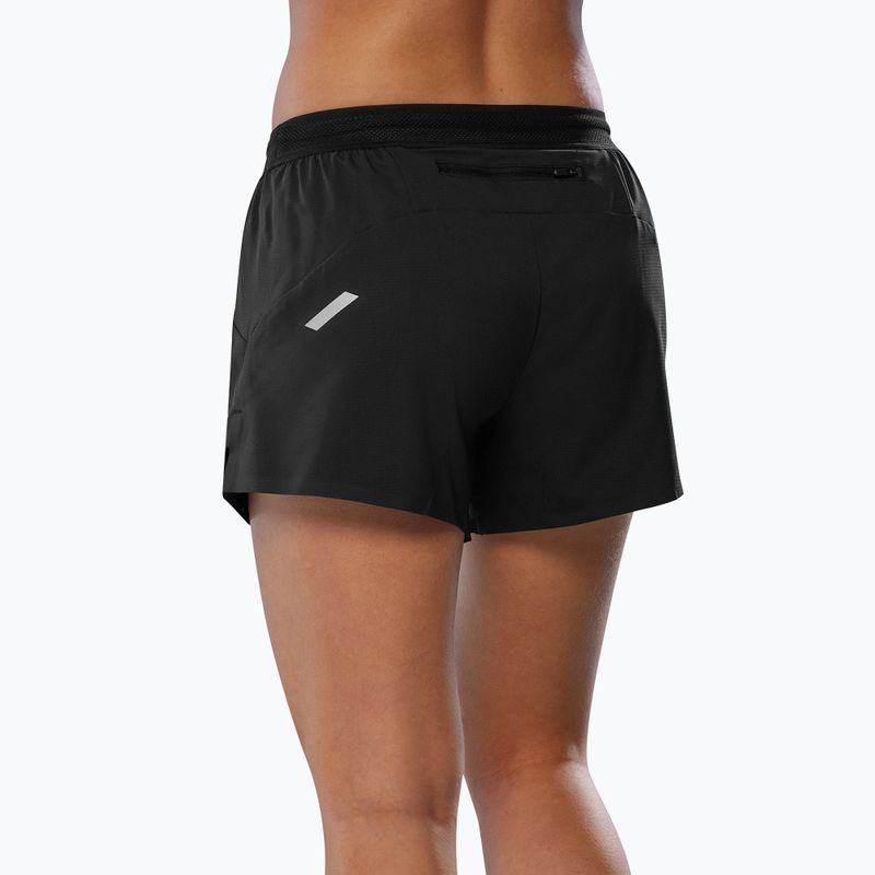 Damen Laufshorts Mizuno Tech Light 3.5" schwarz 2