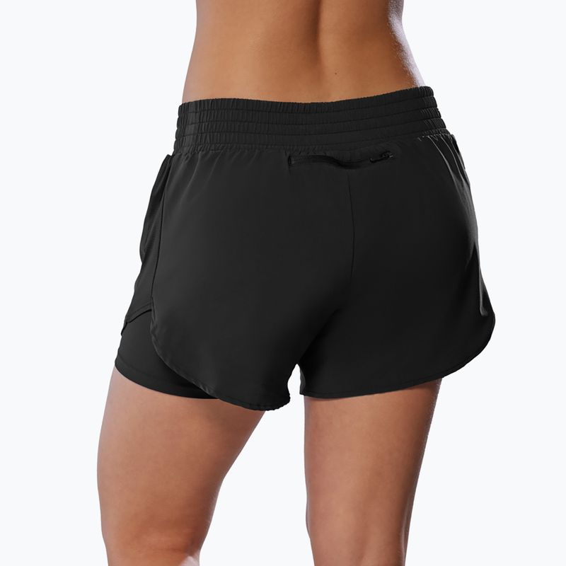 Damen Laufshorts Mizuno 2IN1 4.5" schwarz 2