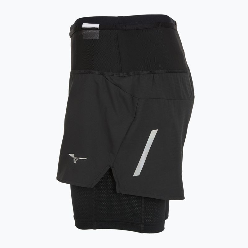 Herren Mizuno Trail ER 2IN1 Laufshorts schwarz 3