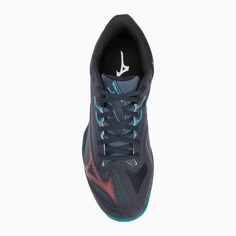 Padel-Schuhe Herren Mizuno Wave Exceed Light 2 Padel salute/ hibiscus/ enamel blue 5