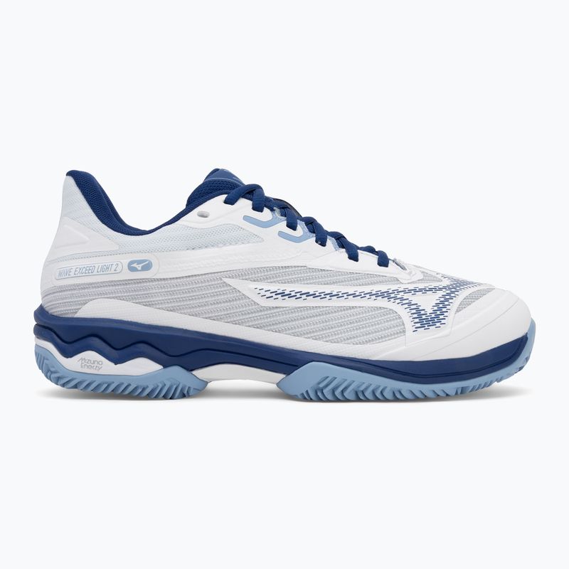 Tennisschuhe Damen Mizuno Wave Exceed Light 2 CC white/ bellwether blue/ bel air blue 2