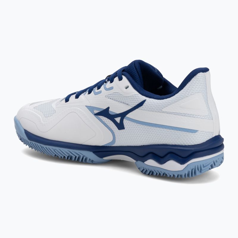 Tennisschuhe Damen Mizuno Wave Exceed Light 2 CC white/ bellwether blue/ bel air blue 3