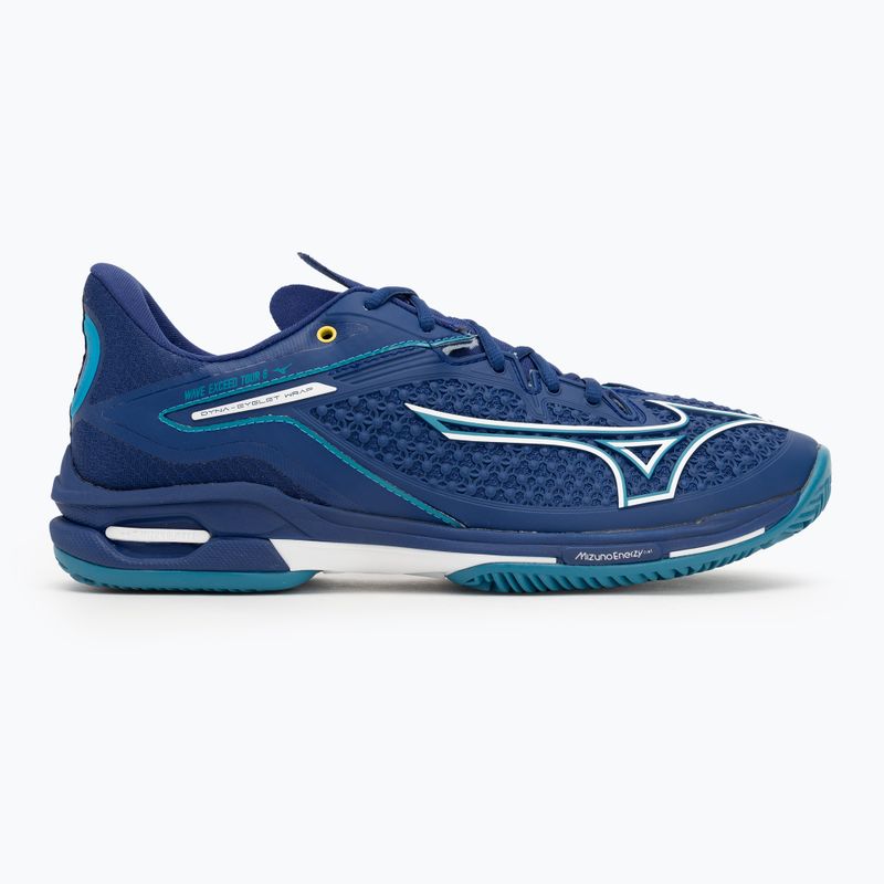 Tennisschuhe Herren Mizuno Wave Exceed Tour 6 CC bellwether blue/ white/ fjord blue 2
