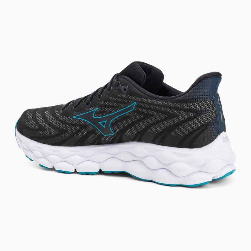 Laufschuhe Herren Mizuno Wave Sky 8 black/black/ enamel blue 3