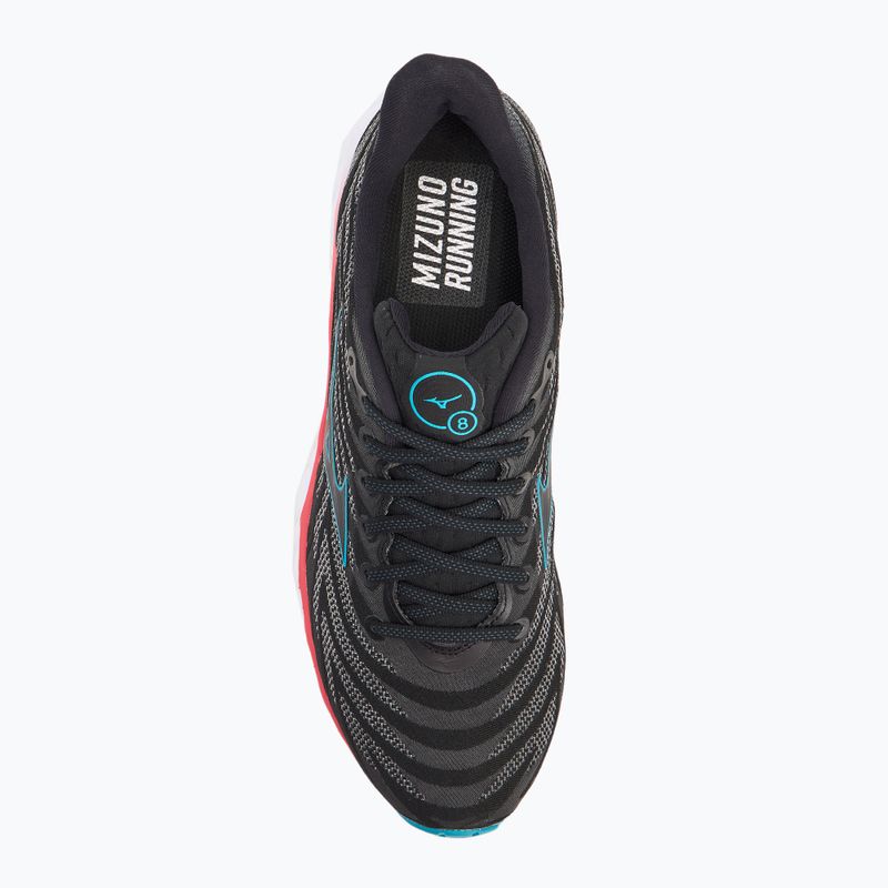 Laufschuhe Herren Mizuno Wave Sky 8 black/black/ enamel blue 5