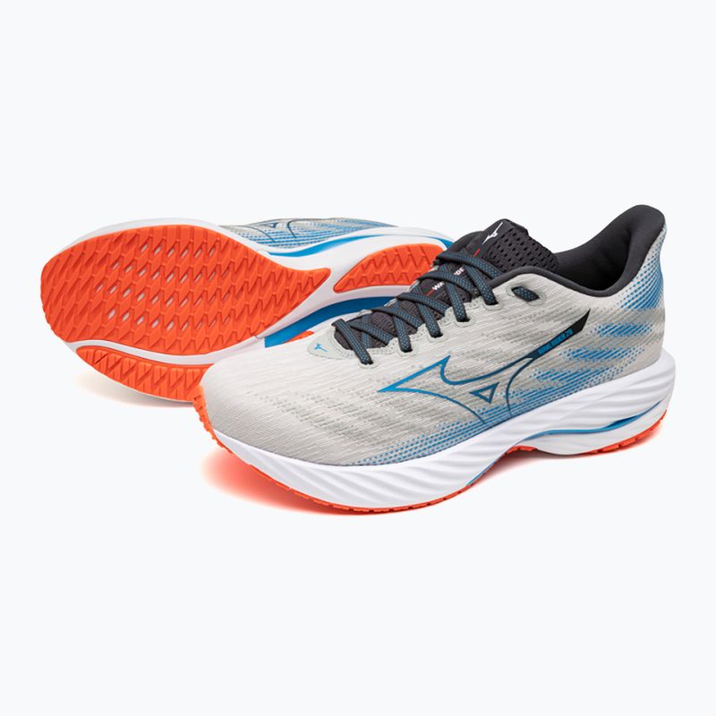 Herren Laufschuhe Mizuno Wave Rider 28 nimbus cloud/blue pace/igniotion rot 9