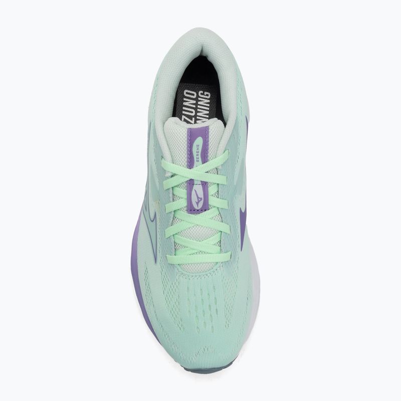 Damen-Laufschuhe Mizuno Wave Serene neo mint/paisley purple/citadel 5