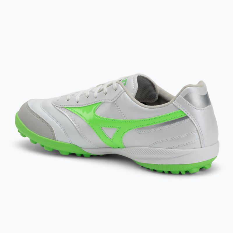 Fußballschuhe Herren Mizuno Morelia Sala Pro TF white/neon green/galaxy silver 3