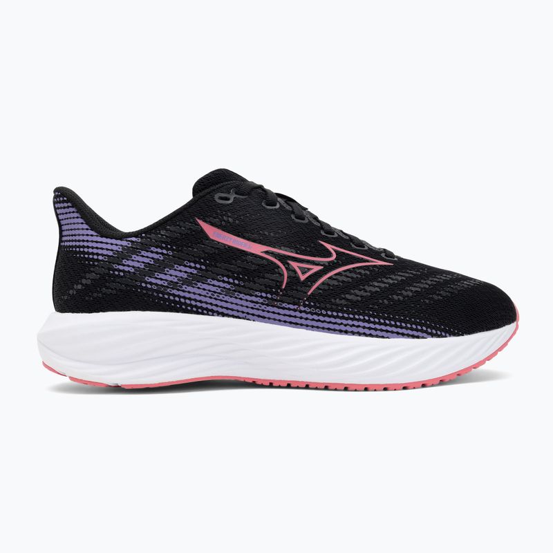 Kinder-Laufschuhe Mizuno Enerzy Rider Jr schwarz/camelliarose/paisleypurple 2