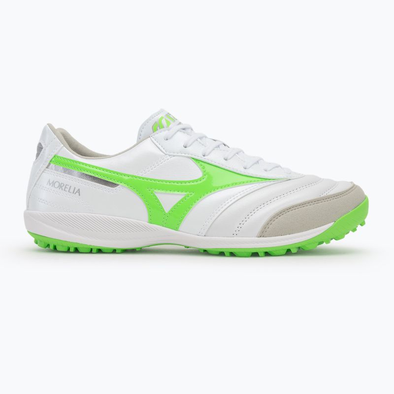 Fußballschuhe Herren Mizuno Morelia Sala Elite TF white/neon green/galaxy silver 2