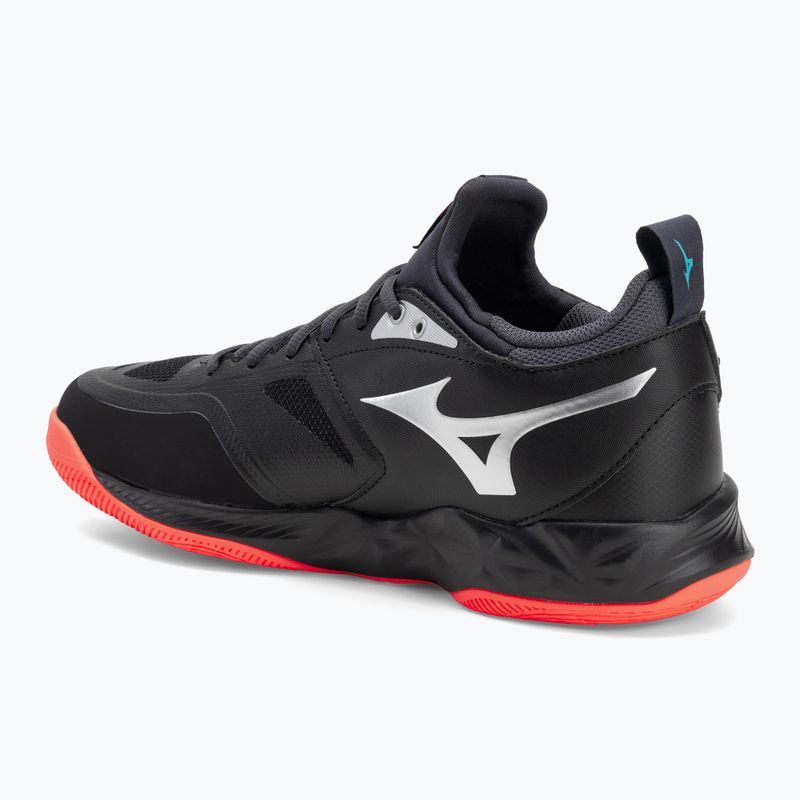 Volleyballschuhe Mizuno Wave Dimension black/neon flame/peacock blue 3