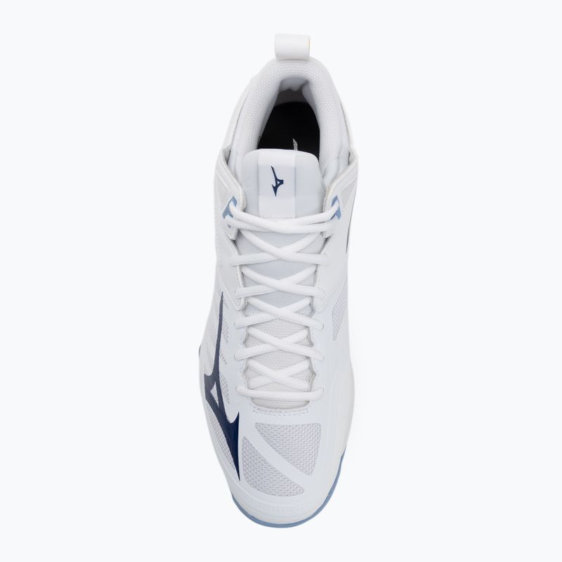 Volleyballschuhe Mizuno Wave Dimension Mid weiß/bellwether blau/belairblu 5