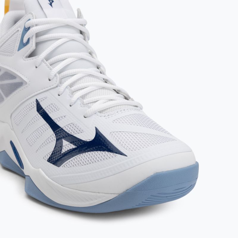 Volleyballschuhe Mizuno Wave Dimension Mid weiß/bellwether blau/belairblu 7