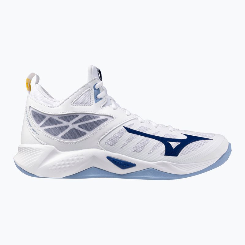 Volleyballschuhe Mizuno Wave Dimension Mid weiß/bellwether blau/belairblu 8