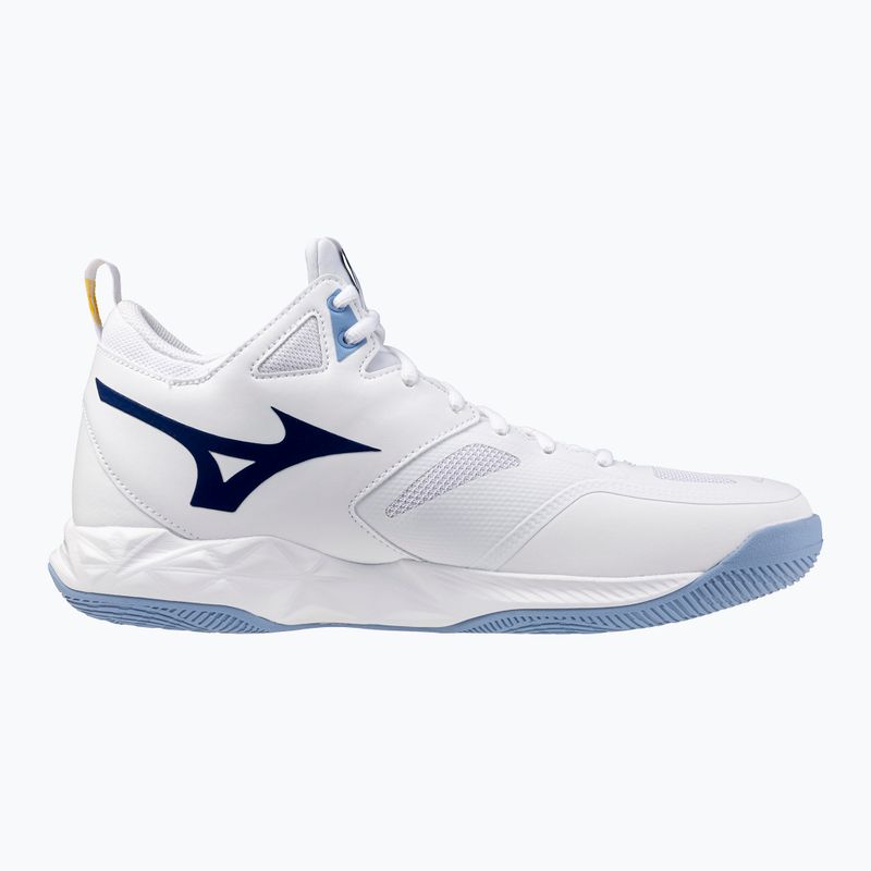 Volleyballschuhe Mizuno Wave Dimension Mid weiß/bellwether blau/belairblu 9
