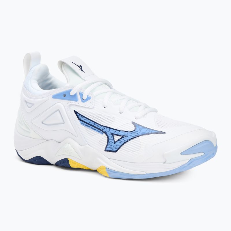 Mizuno Wave Momentum 3 Volleyball-Schuhe weiß/Gelbelb blau/Bel Air blau