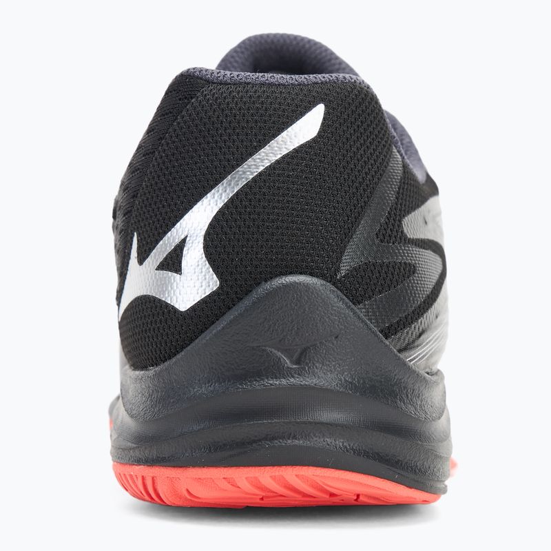 Mizuno Thunder Blade Z Volleyballschuh schwarz/neon flame/peacock blue 6