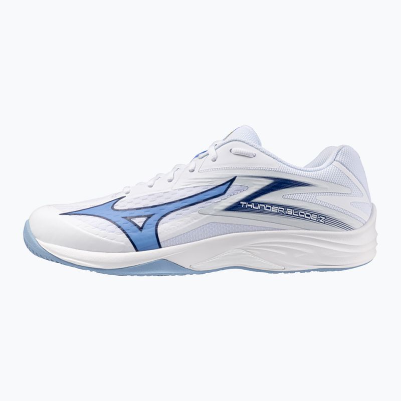 Mizuno Thunder Blade Z Volleyball Schuhe Weiß/Gelbelb Blau/Belb Air Blau 8