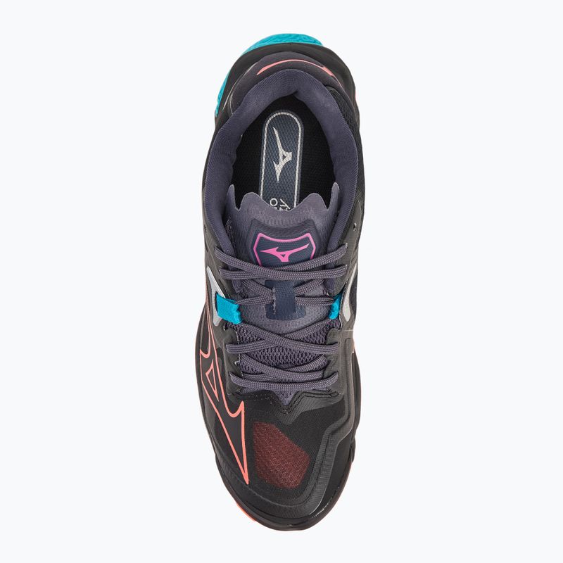 Volleyballschuhe Mizuno Wave Lightning Z8 black/neon flame/peacock blue 5