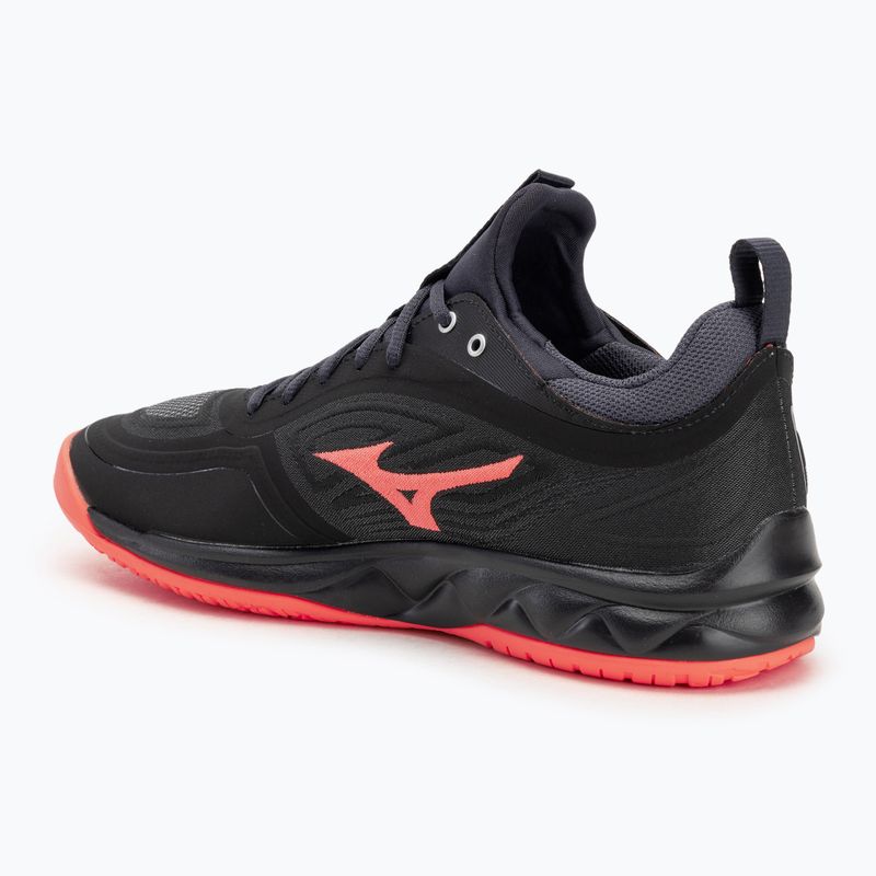 Volleyballschuhe Mizuno Wave Luminous 3 black/neon flame/peacock blue 3