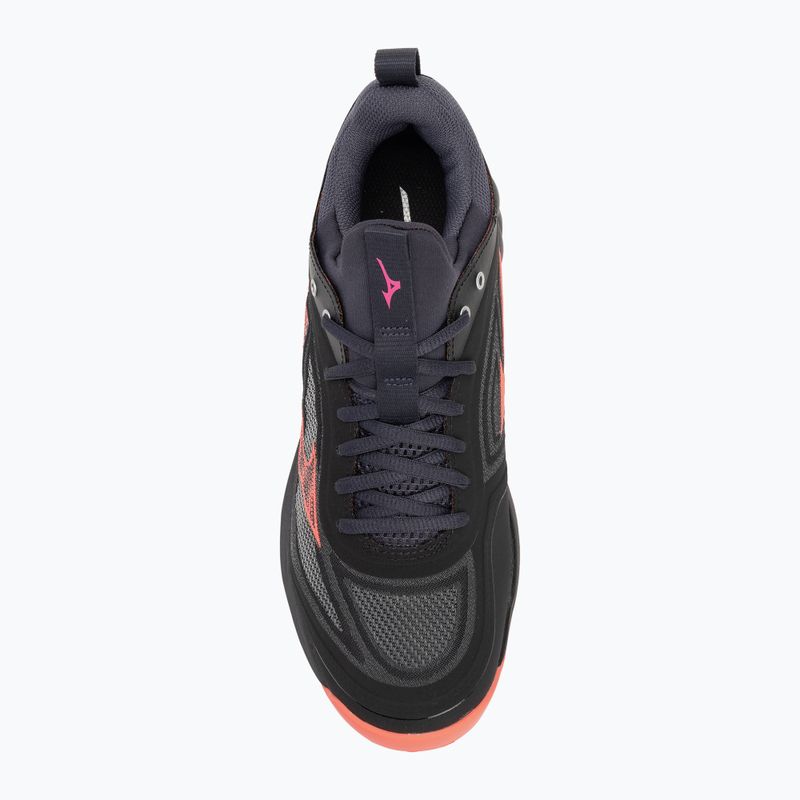 Volleyballschuhe Mizuno Wave Luminous 3 black/neon flame/peacock blue 5