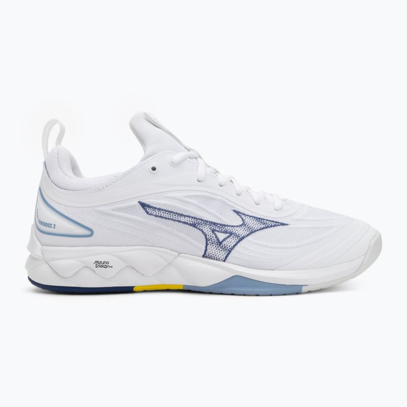 Volleyballschuhe Mizuno Wave Luminous 3 weiß/bellwether blau/belairblu 2