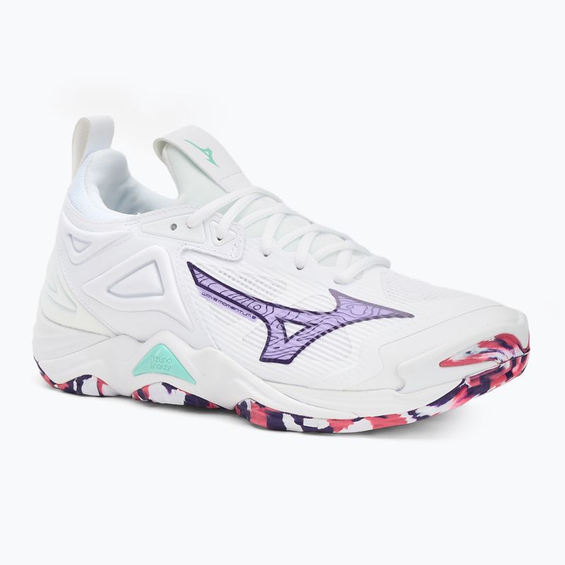 Mizuno Wave Momentum 3 Volleyballschuhe weiß/violett indigo/camellia rose