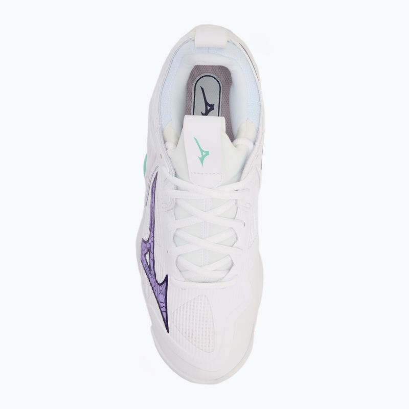 Volleyballschuhe Mizuno Wave Momentum 3 white/violet indigo/camellia rose 5
