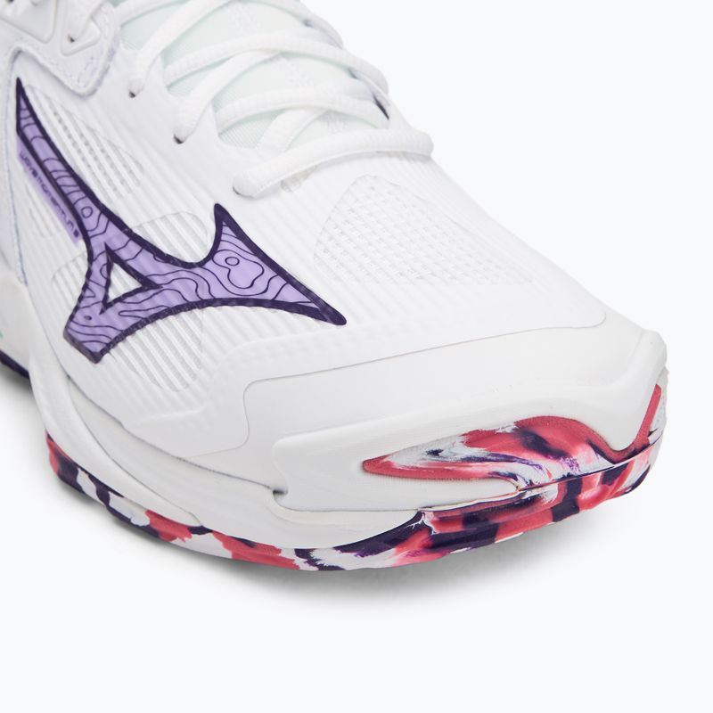 Mizuno Wave Momentum 3 Volleyballschuhe weiß/violett indigo/camellia rose 7