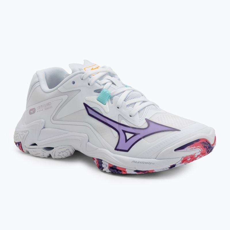 Damen-Volleyballschuhe Mizuno Wave Lightning Z8 weiß/violett indigo/camelliaros