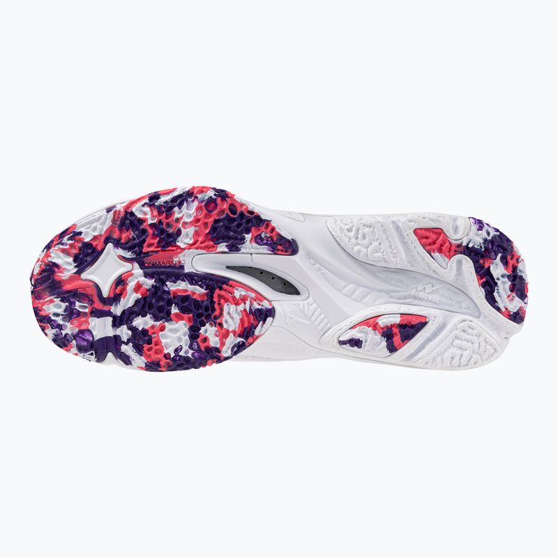 Damen-Volleyballschuhe Mizuno Wave Lightning Z8 weiß/violett indigo/camelliaros 12