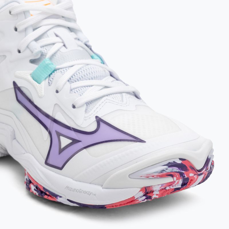 Damen Volleyballschuhe Mizuno Wave Lightning Z8 Mid weiß/violett indigo/camelliaros 7
