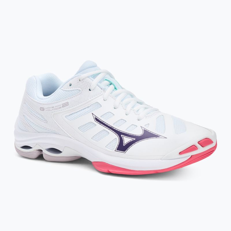 Volleyballschuhe Mizuno Wave Voltage 2 white/violet indigo/camellia rose