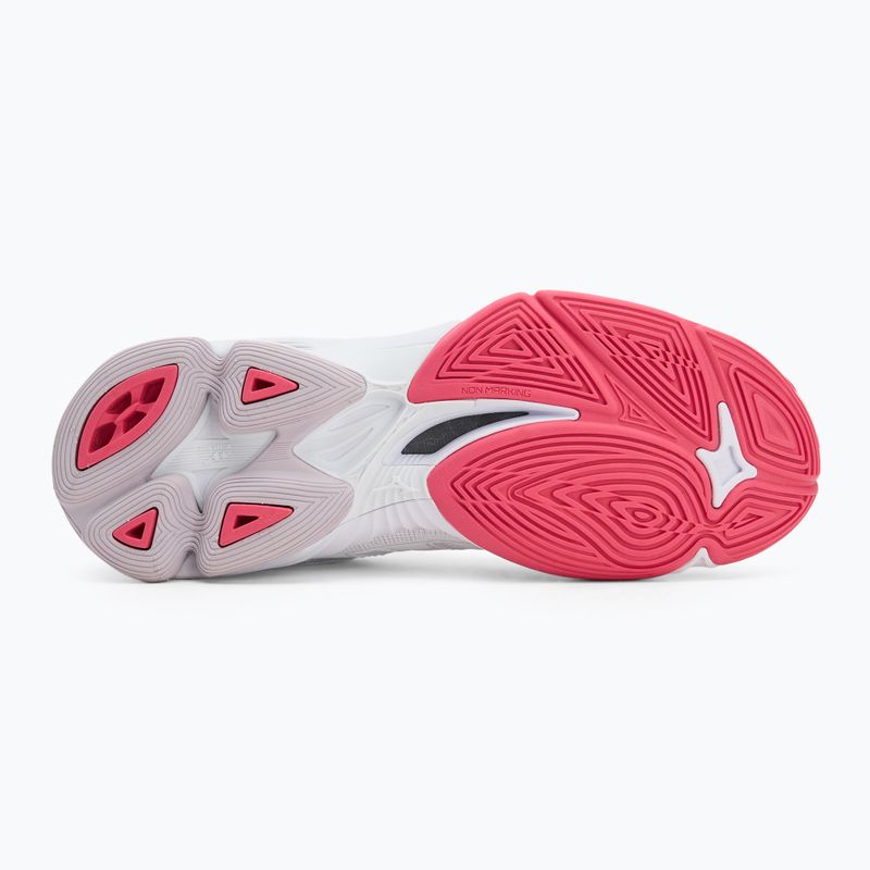 Volleyballschuhe Mizuno Wave Voltage 2 white/violet indigo/camellia rose 4
