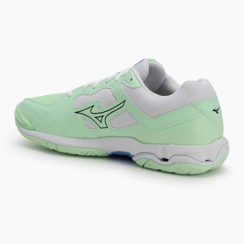 Mizuno Wave Phantom 3 neo mint / schwarz / frontier blau Handballschuhe 3