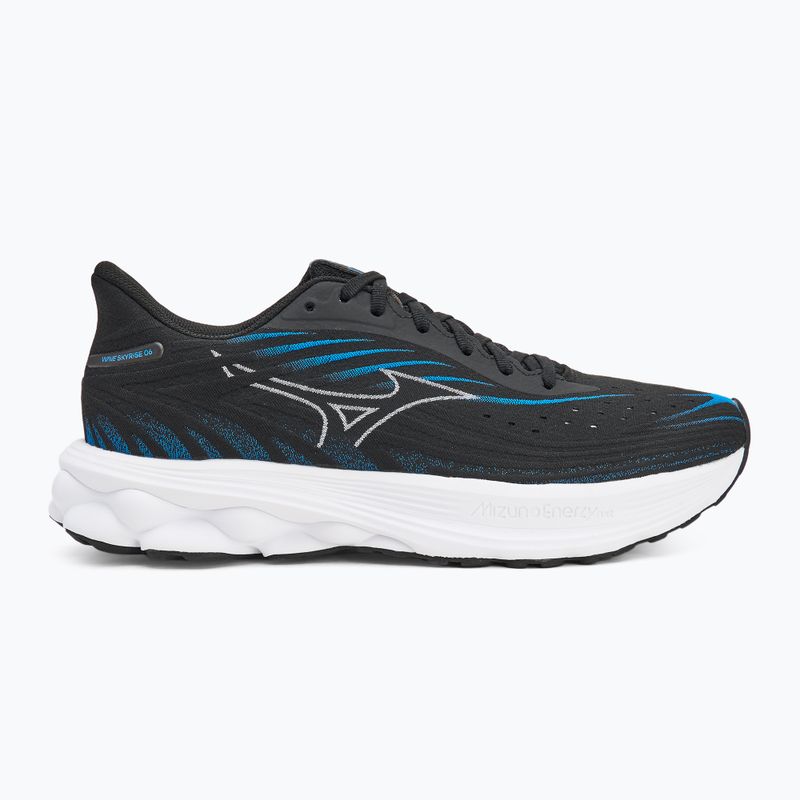 Laufschuhe Herren Mizuno Wave Skyrise 6 black/white/blue pace 2