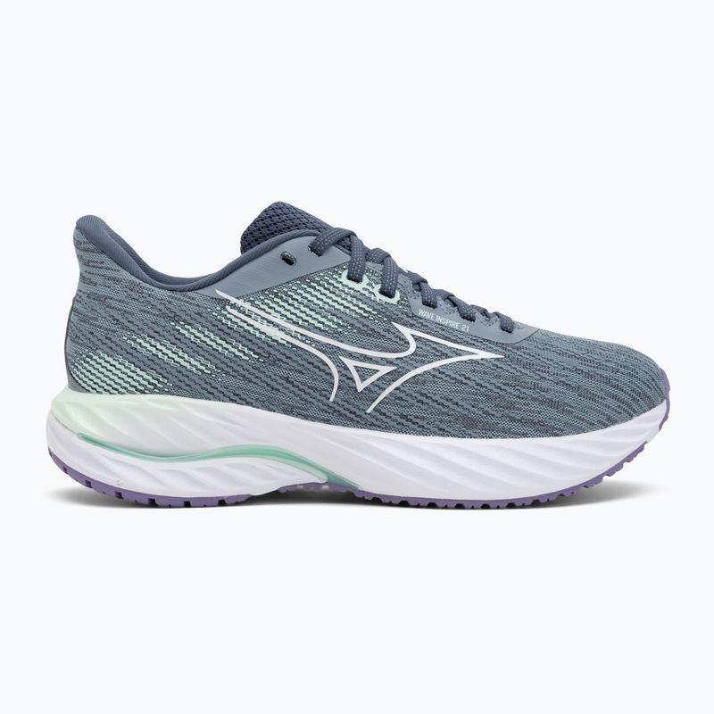 Damen-Laufschuhe Mizuno Wave Inspire 21 tradewinds/weiß/neo mint 2