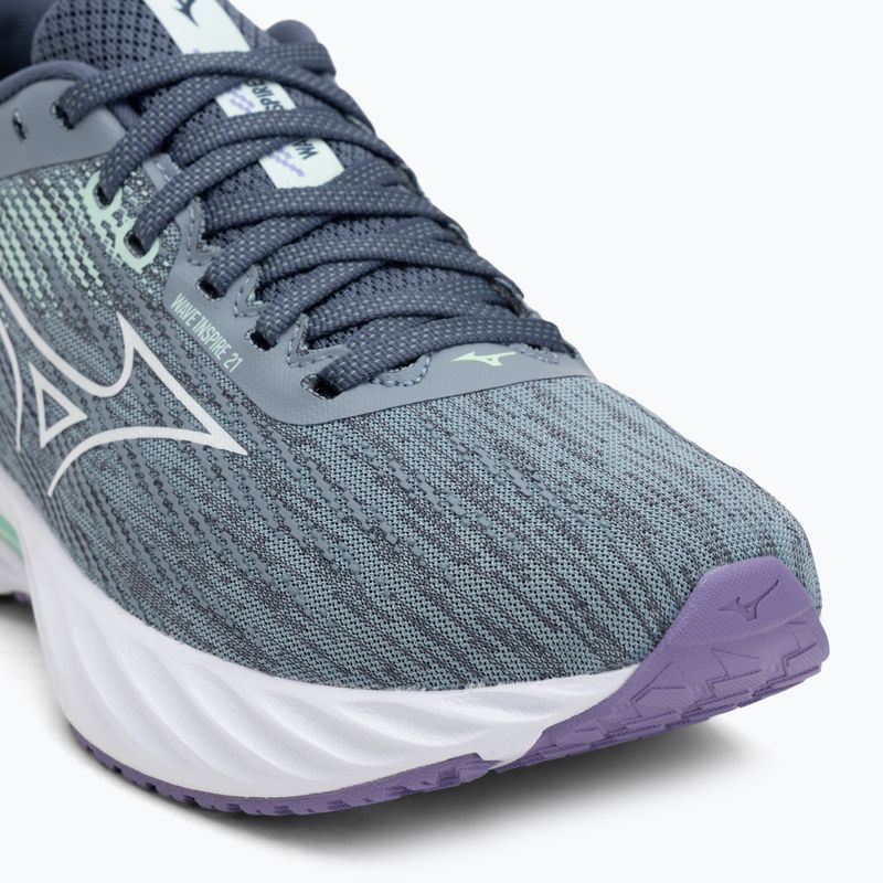 Damen-Laufschuhe Mizuno Wave Inspire 21 tradewinds/weiß/neo mint 7