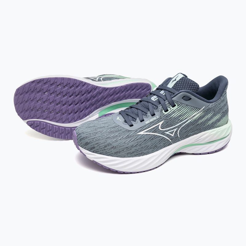 Damen-Laufschuhe Mizuno Wave Inspire 21 tradewinds/weiß/neo mint 9