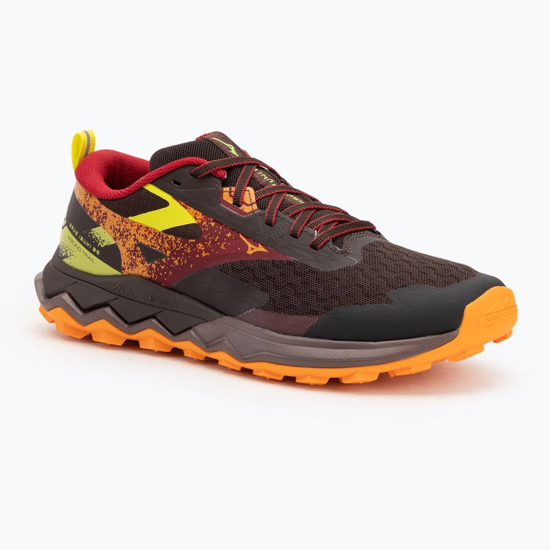 Herren Laufschuhe Mizuno Wave Ibuki 5 rum raisin / rythmic rot / eve primro